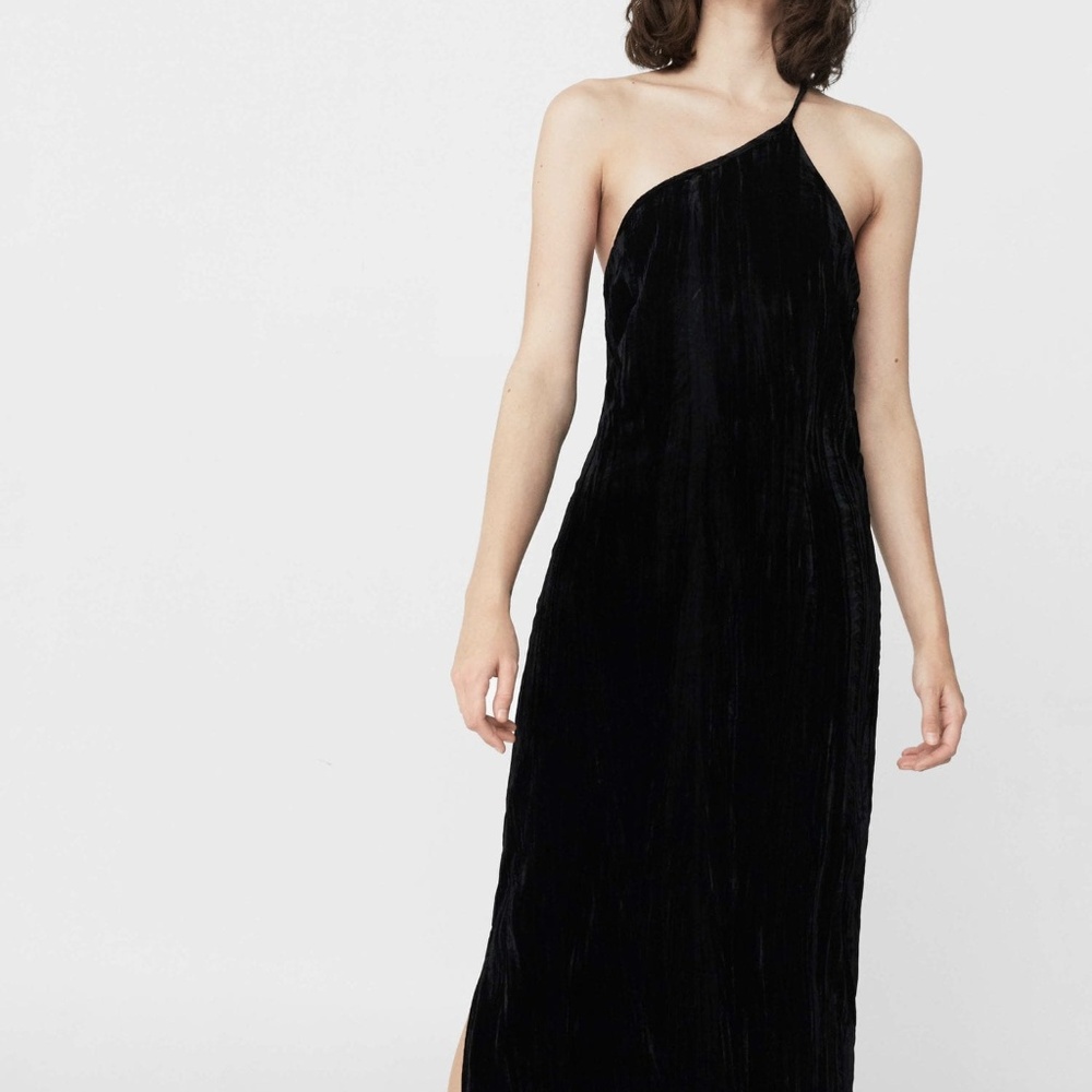 One shoulder Velvet Gown N/w tags